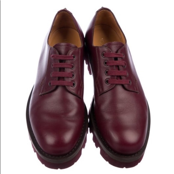 Valentino Garavani Other - Valentino rockstud flatform/ size 9/ burgundy